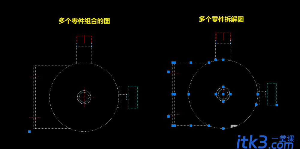 CAD图纸中的图形怎么拆解和合并？-1