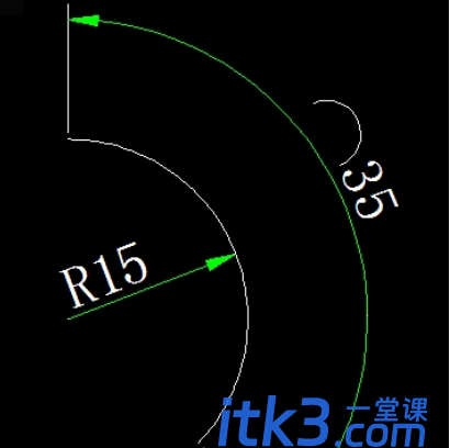 已知半径和弧长怎么用cad画出这段弧？-3