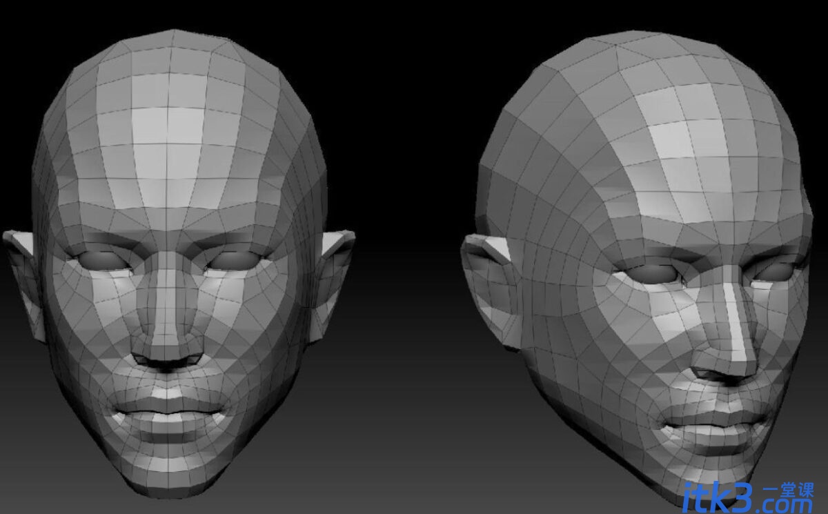 ZBrush绘制人物头部模型教程-3