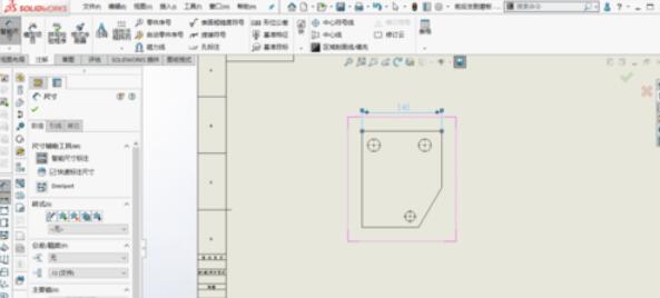 solidworks2019图纸尺寸标注的操作方法-5