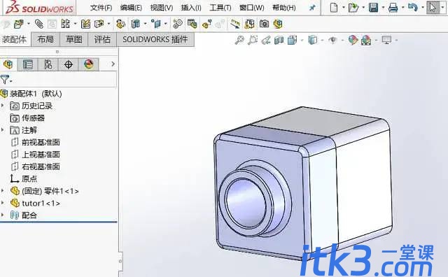 SolidWorks如何在装配体中合并零件？-1