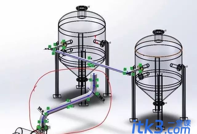 SolidWorks软件绘制管路系统-20