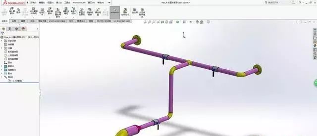 SolidWorks软件绘制管路系统-3