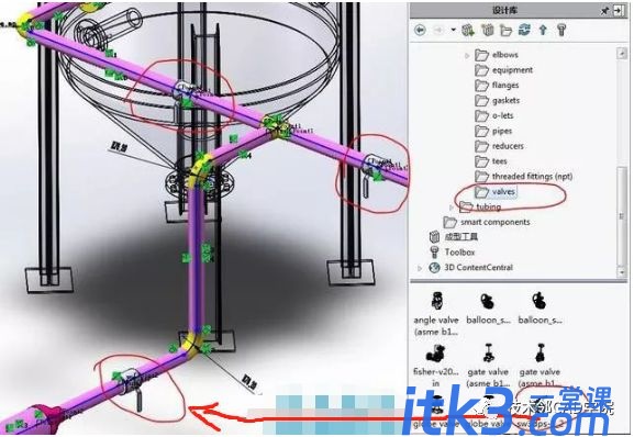 SolidWorks软件绘制管路系统-24