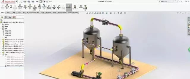 SolidWorks软件绘制管路系统-1