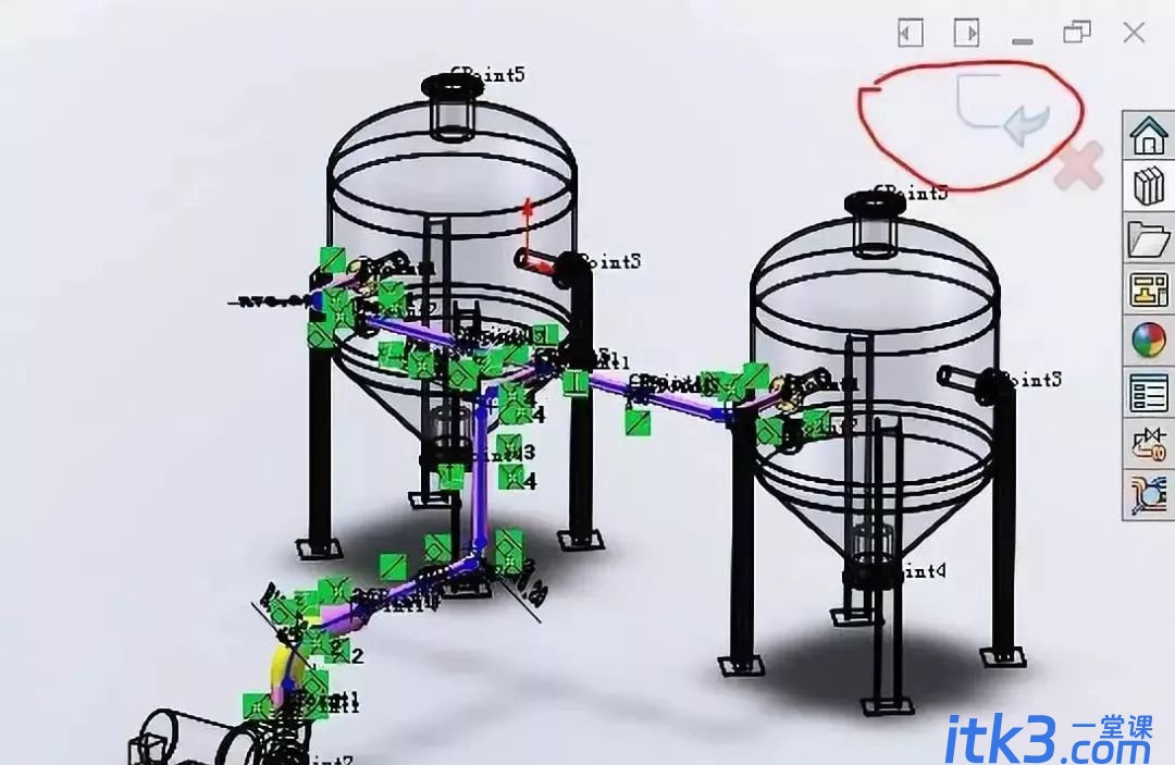 SolidWorks软件绘制管路系统-25